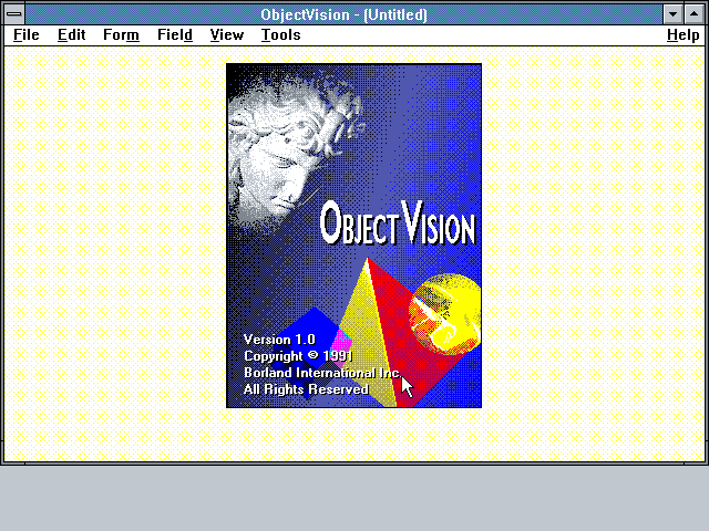 Borland ObjectVision 1.0 - Splash
