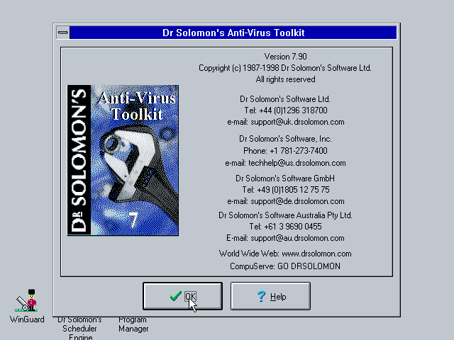 Dr Solomons AntiVirus - 7.90 - About