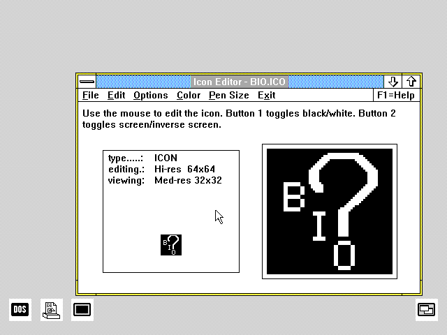 MS OS2 SDK 1.1 - Toolkit Icon Editor