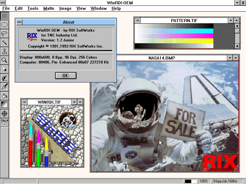 WinRIX 1.2 - About