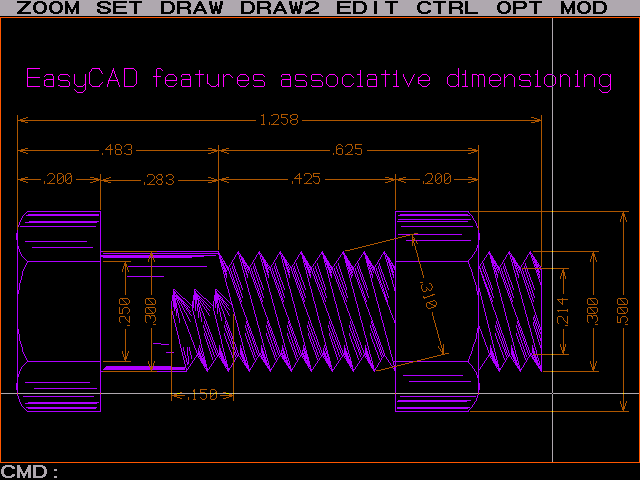 EasyCAD 1.07 - Screw