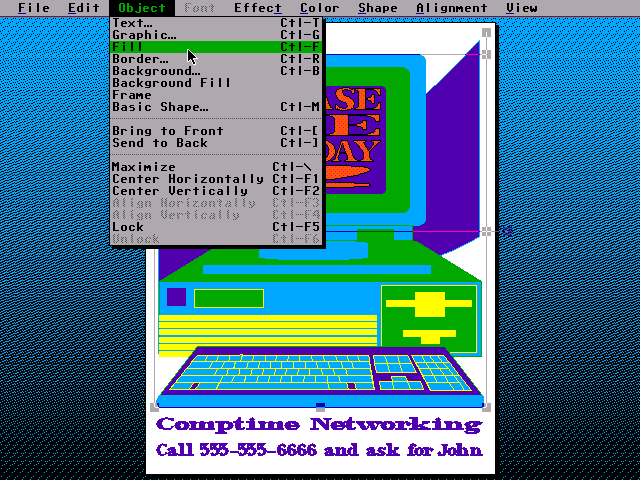 Instant Artist 1.0 for DOS - Edit