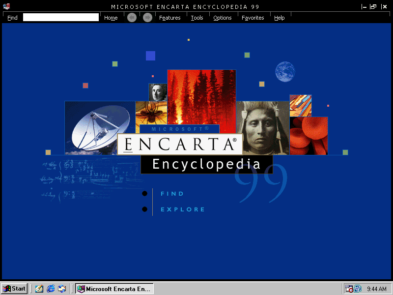 The home page
