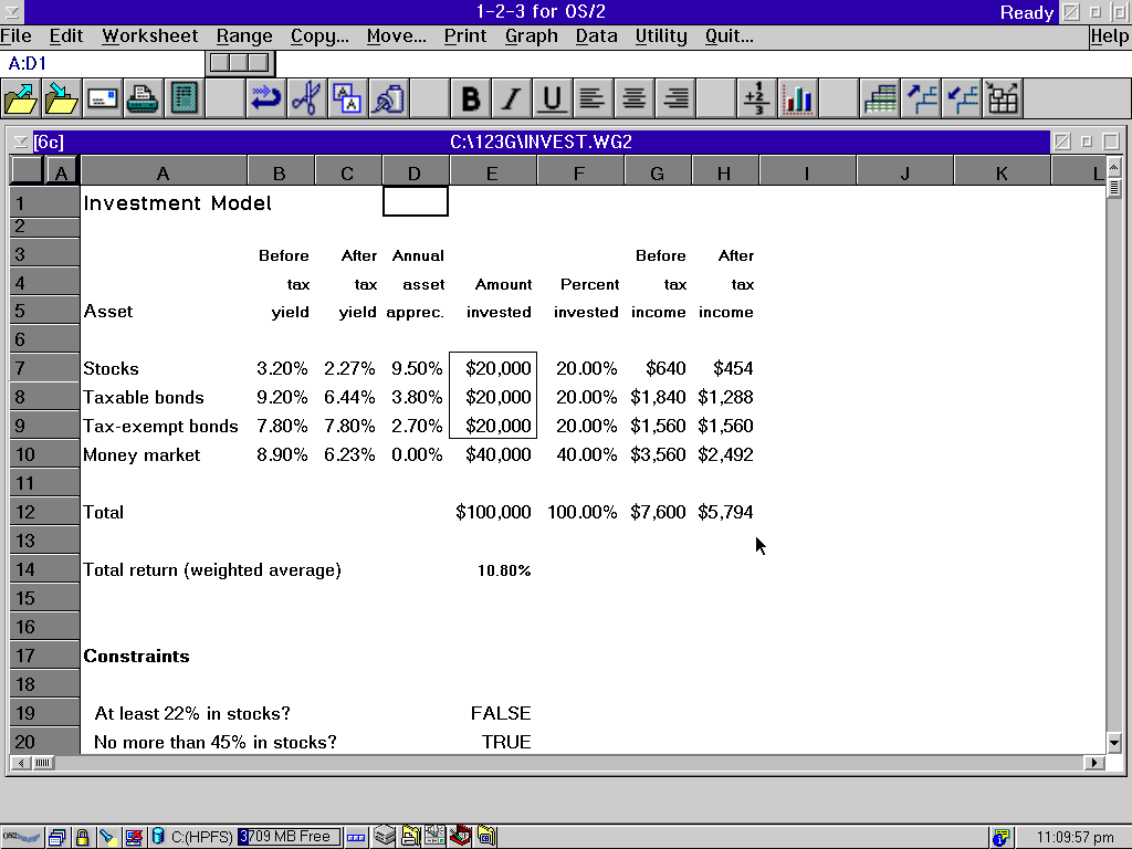 Lotus SmartSuite 1.1 for OS2 - 1-2-3