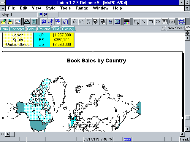 Lotus 1-2-3 5.0 for Windows - Graph
