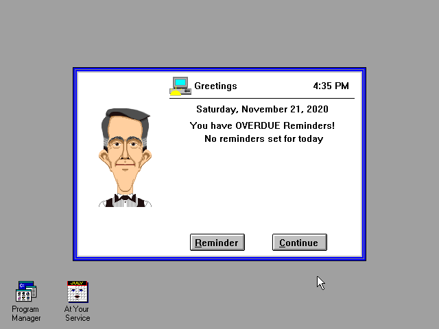 At Your Service 1.0 - Reminder
