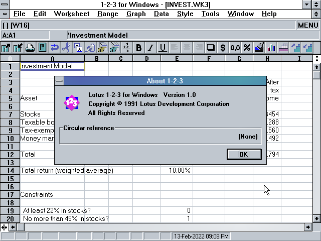 Lotus SmartSuite 1.0 - 123