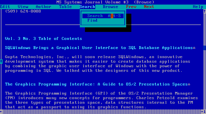 Microsoft Programmers Library 1.3 - Browse