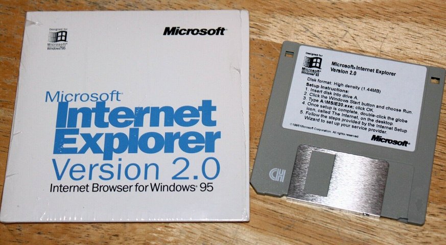 Microsoft Internet Explorer 2.0 - Disk Front