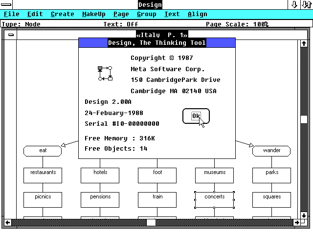 Meta Software Design 2.00a - About