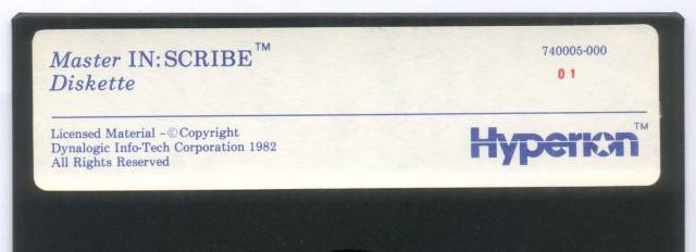 InScribe - Disk