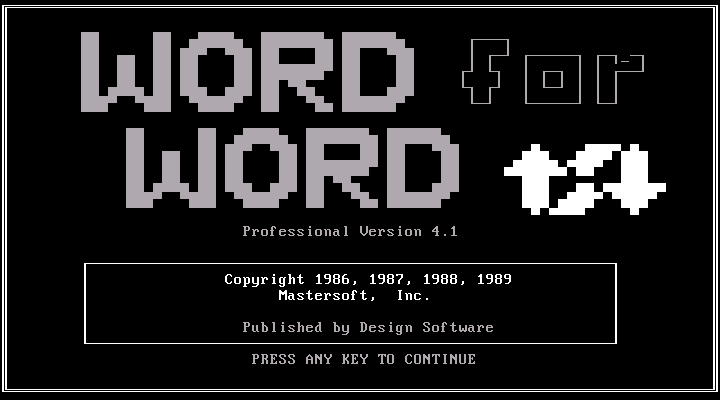 Word for Word 4.1 - Splash