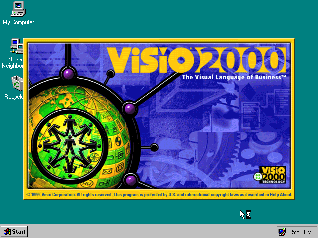 Visio 2000 - Splash