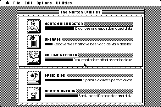 Norton Utilities 2.0 for Macintosh - Utilities