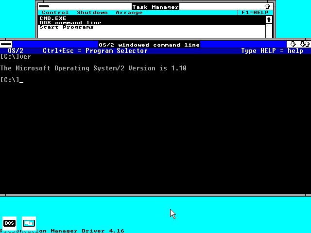 MS OS2 SDK 1.03 - Windowed Prompt