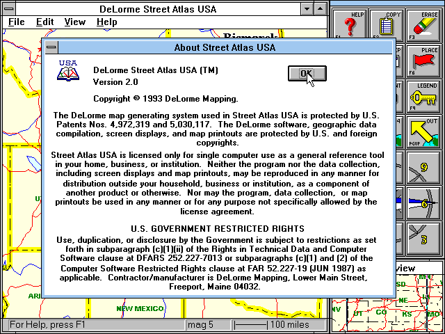 DeLorme Street Atlas USA 2.0 - About