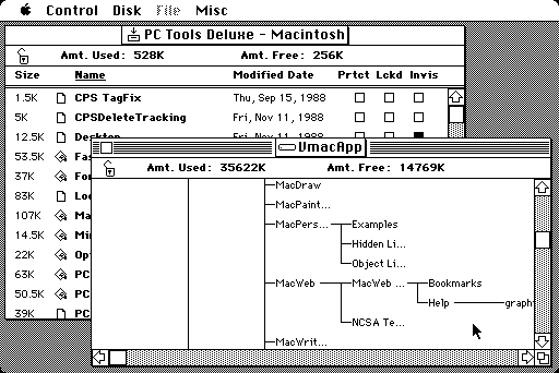 PC Tools 1.0 for Macintosh - File Manager