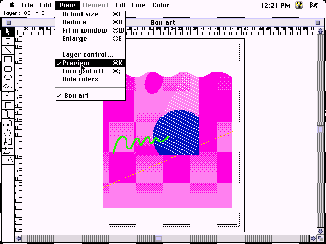Aldus FreeHand 1.0 for Macintosh - Preview
