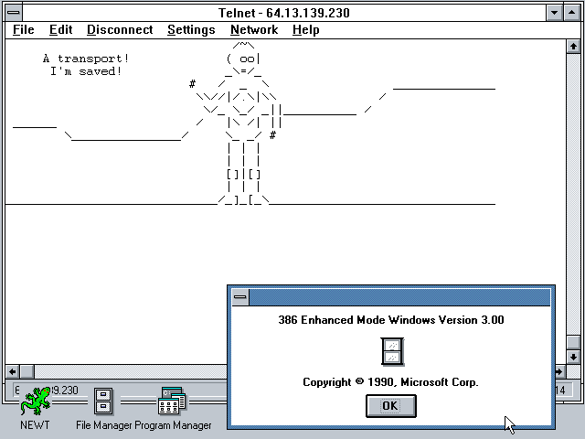 NetManage Chameleon NFS 3.10 - Telnet