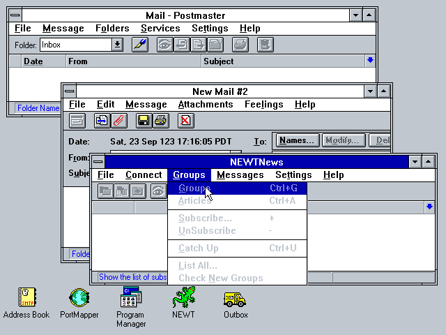 NetManage Chameleon NFS 4.01 - Mail News