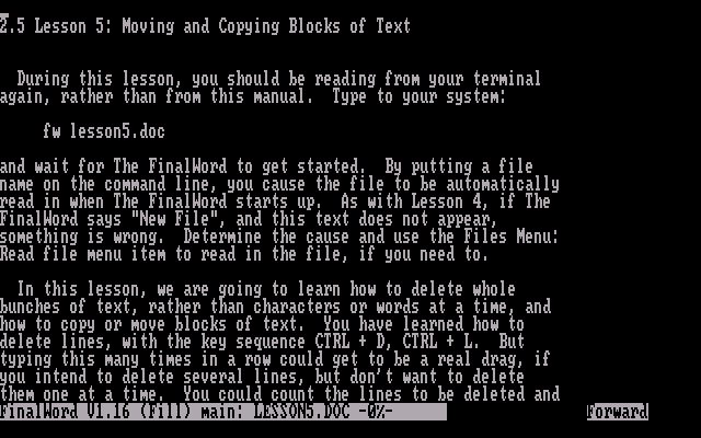 FinalWord 1.16 - Edit