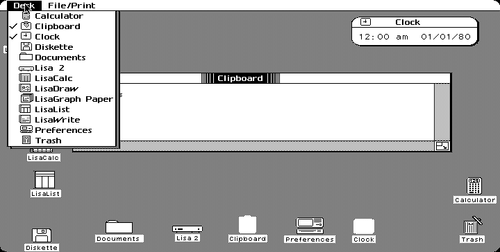 Apple Lisa Office System 3.1 - Desktop