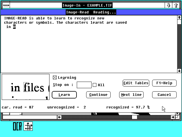Image-In 1.03 - OCR