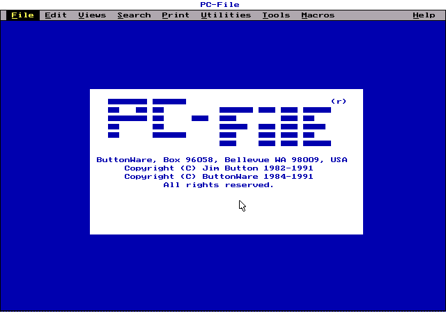 PC-File 6.0 Single User - Splash