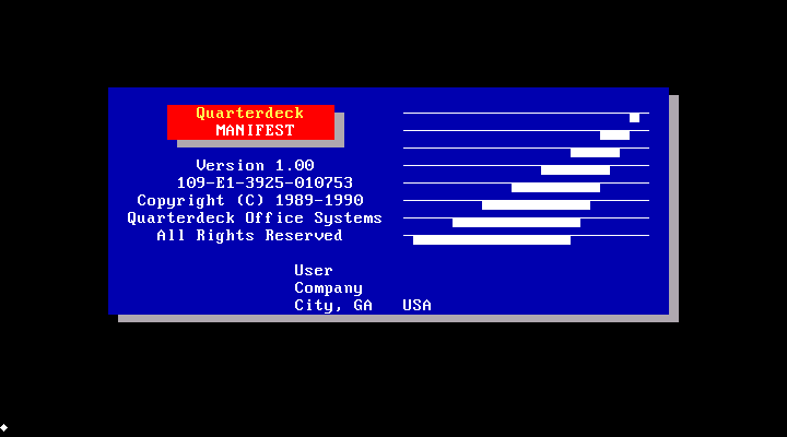 Quarterdeck Manifest 1.00 - Splash
