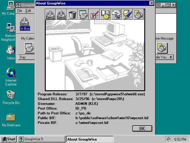GroupWise 5.1 - About
