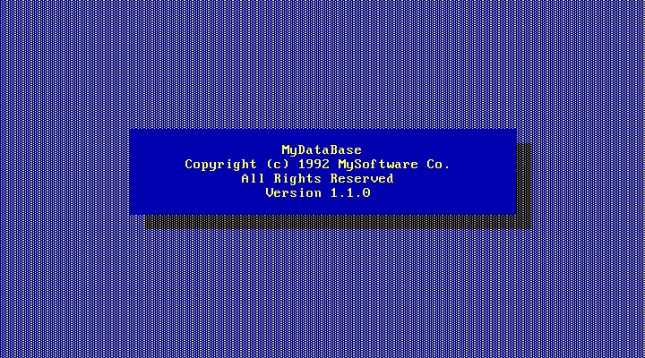 MyDataBase 1.1.0 - Splash
