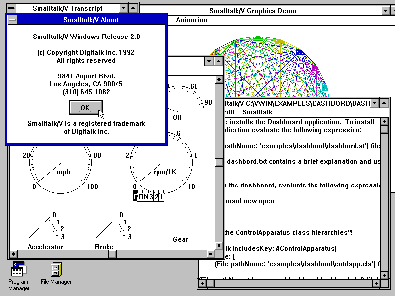 Digitalk Smalltalk/V 2.0
