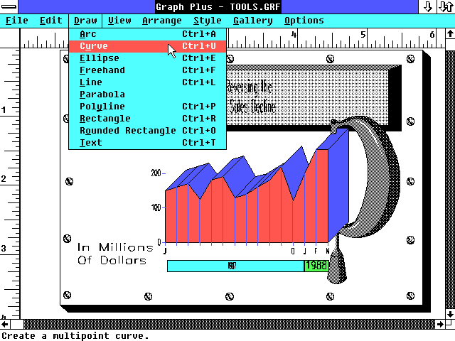 Micrografx Graph Plus 1.2 - Draw