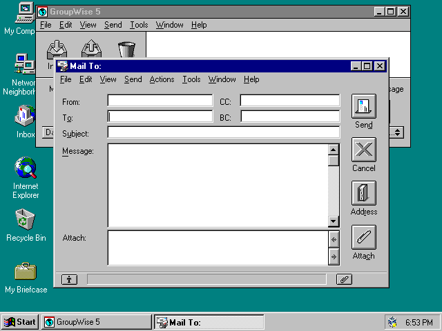 GroupWise 5.1 - Mail
