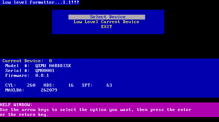 Maxllf 1.1 - Menu