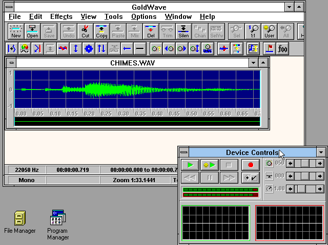 GoldWave 3.03 - Edit