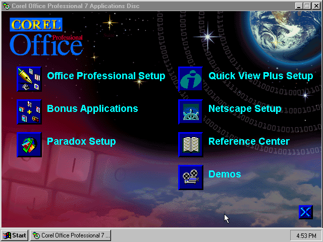 Corel Office Professional 7 - Install