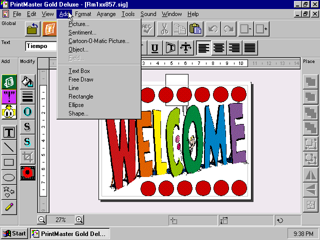 PrintMaster Gold 4.0 Deluxe - Edit