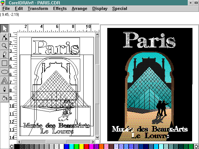 Corel Draw 2.5 for OS2 - Edit