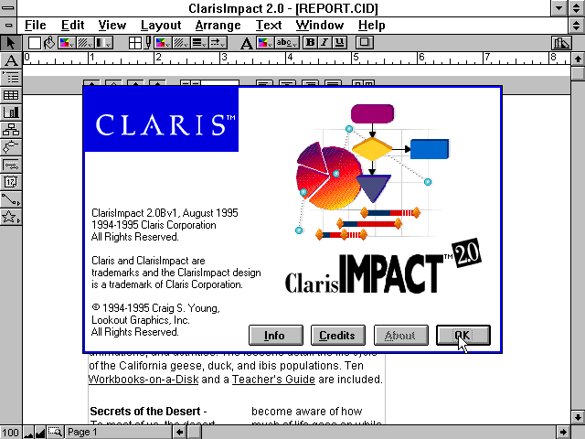 Claris Impact 2.0 - About