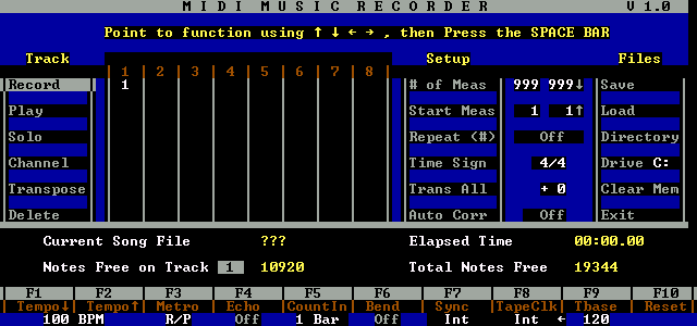 Roland Midi Music Recorder 1.00 - Edit