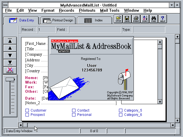 My MailList Advanced - Splash