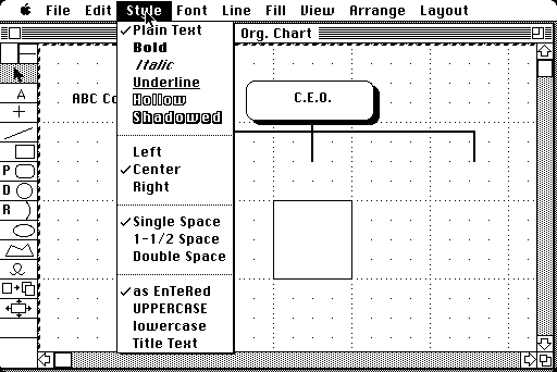 MacDraft 1.2b - Edit 2