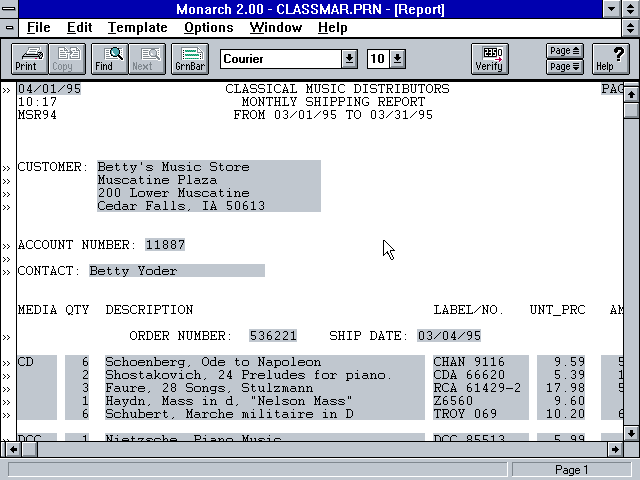 Monarch 2.0 for Windows - Edit