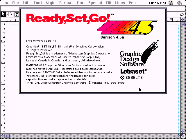 Ready Set Go 4.5a - About