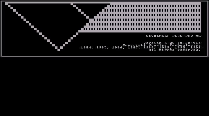 Voyetra Sequencer Plus for SBPro 4.06 for DOS - Splash