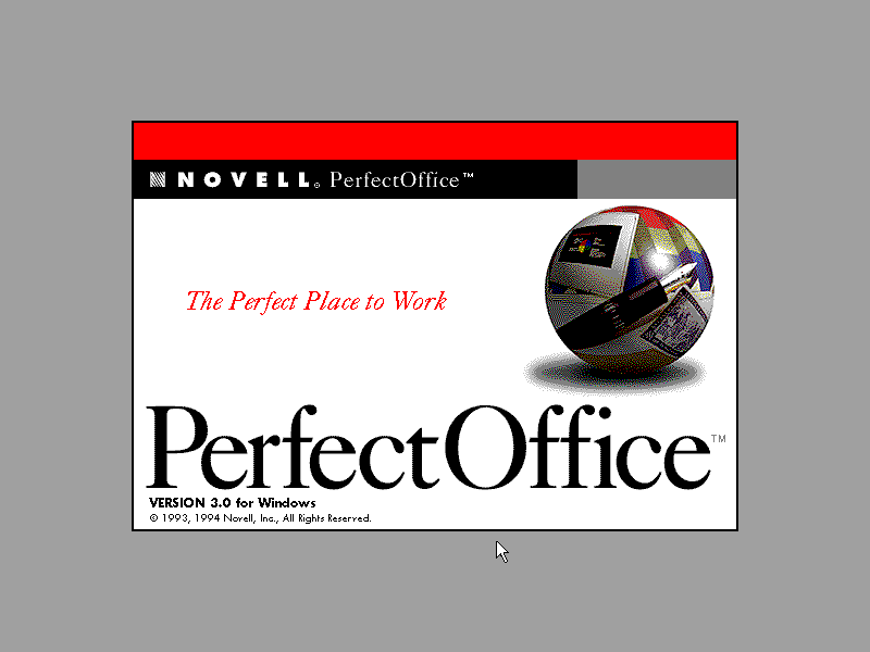 WordPerfect Office 3.0 - Splash