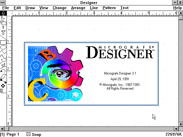 Micrografx Designer 3.1 - Splash