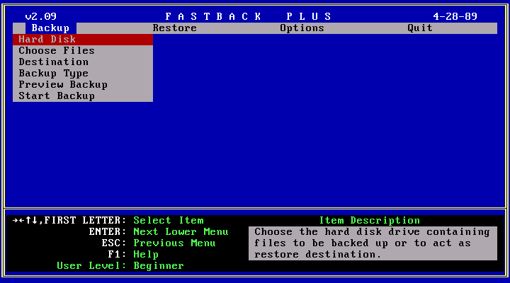 Fastback Plus 2.09 - Application