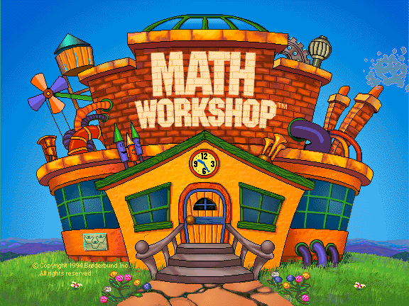 Math Workshop (1994) (Broderbund Software) - Splash